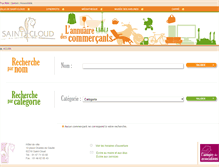 Tablet Screenshot of commercants-saintcloud.fr